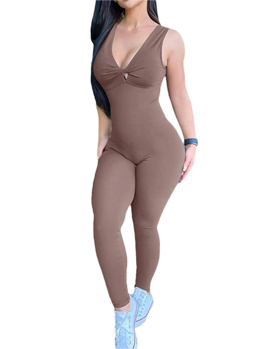 Женский весенний длинный комбинезон для фитнеса Thorn Tree, однотонный спортивный комбинезон без рукавов с открытой спиной, 2022 
Женский весенний длинный комбинезон для фитнеса Thorn Tree, однотонный спортивный комбинезон без рукавов с открытой спиной, 2022