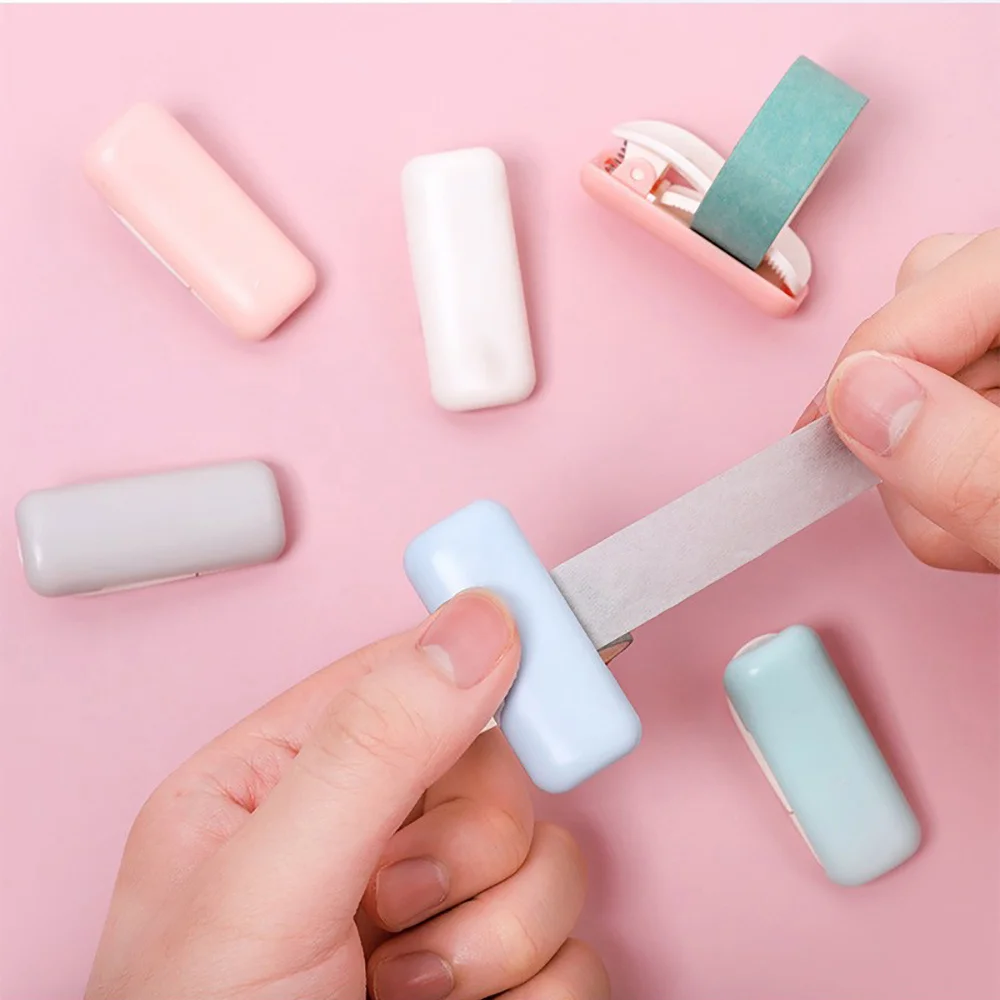 1pc Washi Tape Cutter Portable Paper Cutter Stationery DIY Art Tool Mini Portable Candy Color Plastic Masking Tape Cutter Knife
1pc Washi Tape Cutter Portable Paper Cutter Stationery DIY Art Tool Mini Portable Candy Color Plastic Masking Tape Cutter Knife