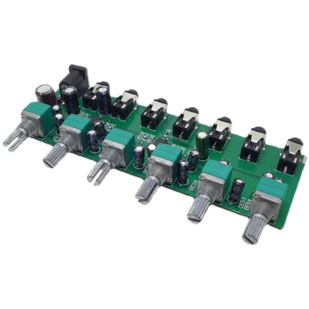 6 Ways Stereo Mixer Audio Distributor Mixing Board with Independent Volume Control DC5-24V 1PC 6 Inputs 1 Output
6 Ways Stereo Mixer Audio Distributor Mixing Board with Independent Volume Control DC5-24V 1PC 6 Inputs 1 Output