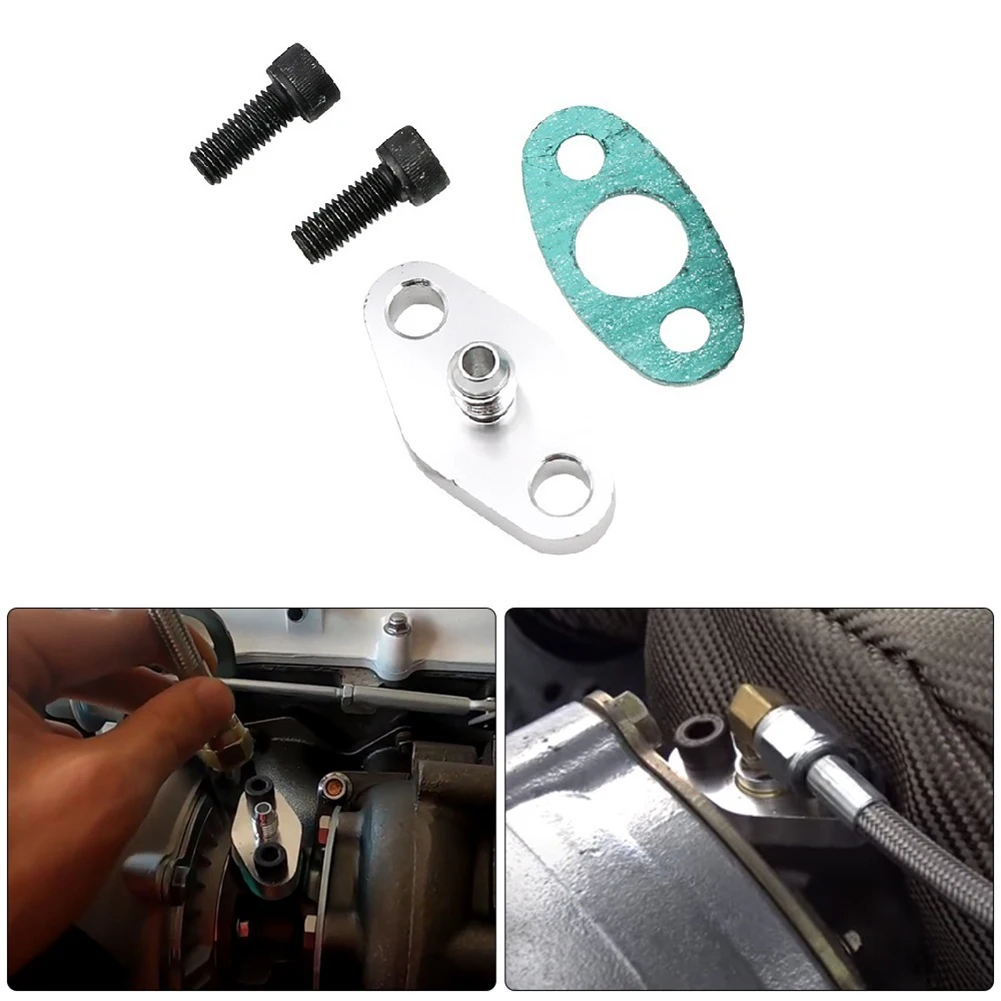 Turbo Oil Feed Line Flange with Gasket 4-AN Fitting Adapter AN4 with 2 Bolts for T3 T4 T04E GT42 Turbo
Turbo Oil Feed Line Flange with Gasket 4-AN Fitting Adapter AN4 with 2 Bolts for T3 T4 T04E GT42 Turbo