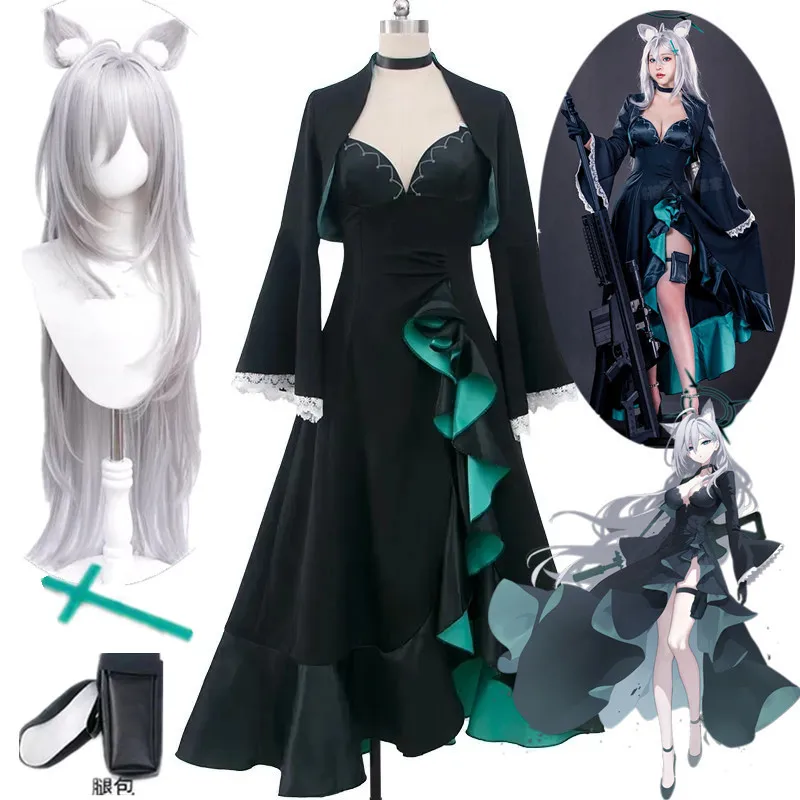 Blue Archive Sunaōkami Shiroko Game Cosplay Women Girl Long Dress Full Skirt Wig Hair Headwear Halloween Accessories
Blue Archive Sunaōkami Shiroko Game Cosplay Women Girl Long Dress Full Skirt Wig Hair Headwear Halloween Accessories