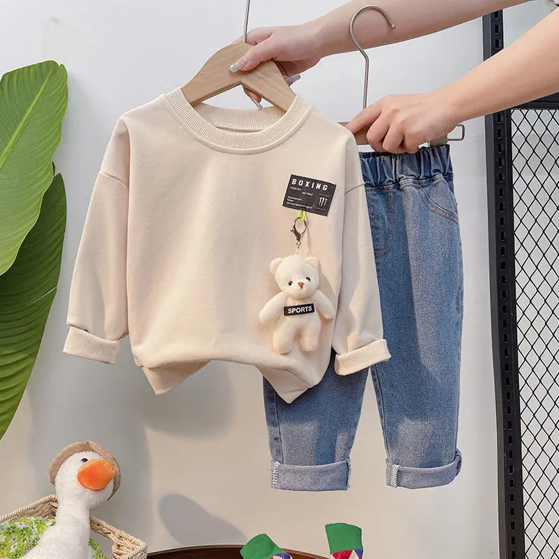 2022 spring Autumn Baby Girl Clothes Set Infant Kids Cartoon Tops And Pants Suit Toddler Boys Sweatshirt And Trousers 2pcs
2022 spring Autumn Baby Girl Clothes Set Infant Kids Cartoon Tops And Pants Suit Toddler Boys Sweatshirt And Trousers 2pcs