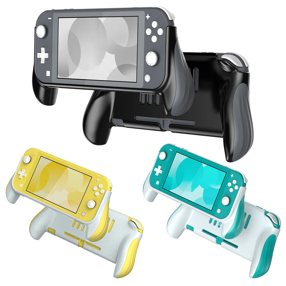 

Чехол с рукояткой для Nintendo Switch Lite ABS защитная задняя крышка для консоли, держатель для мини-переключателя, аксессуары