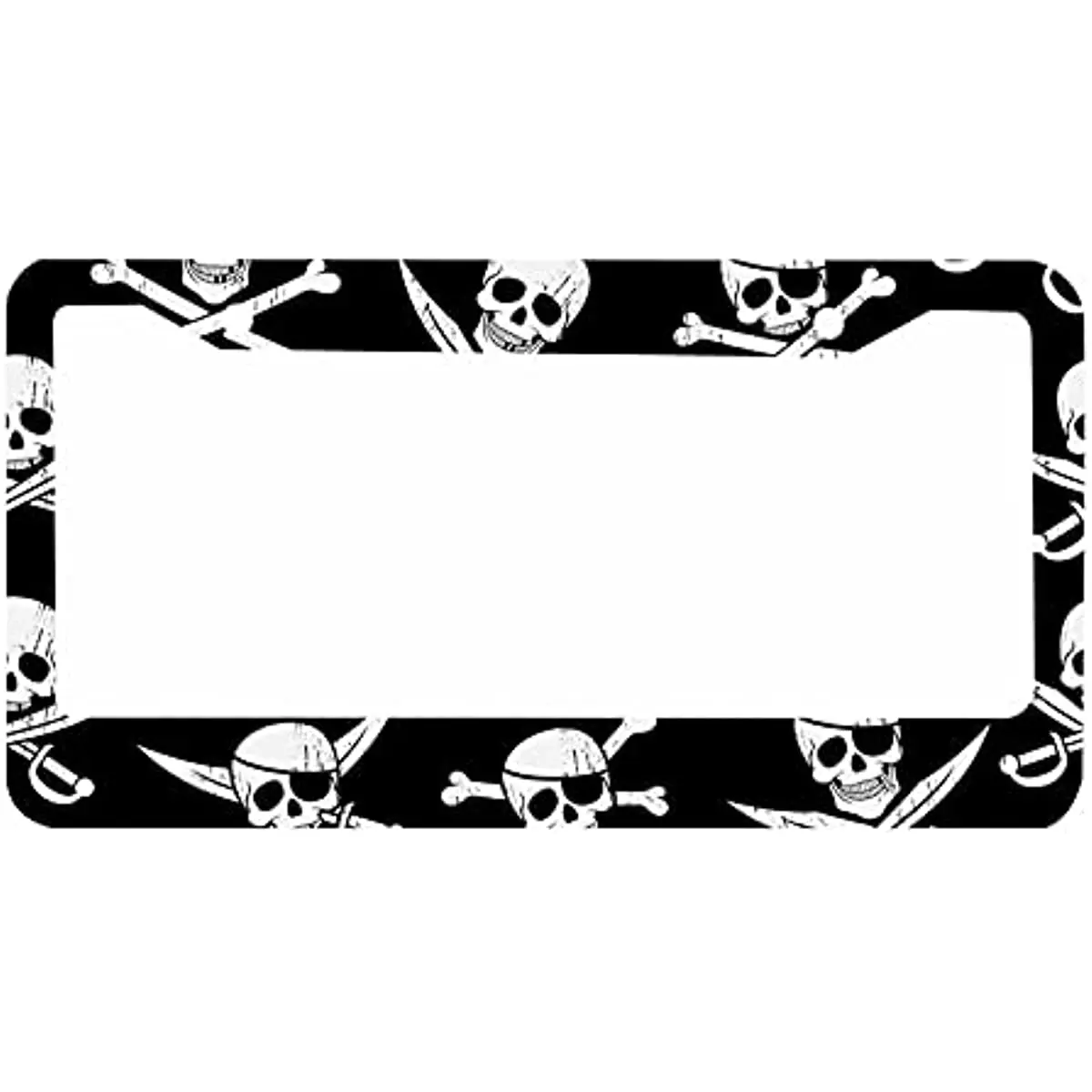 Decorative License Plate Frame Black Pirate Skull Car Tag Cover Aluminum License Plate Holder for Men Women 12x6 Inch
Decorative License Plate Frame Black Pirate Skull Car Tag Cover Aluminum License Plate Holder for Men Women 12x6 Inch