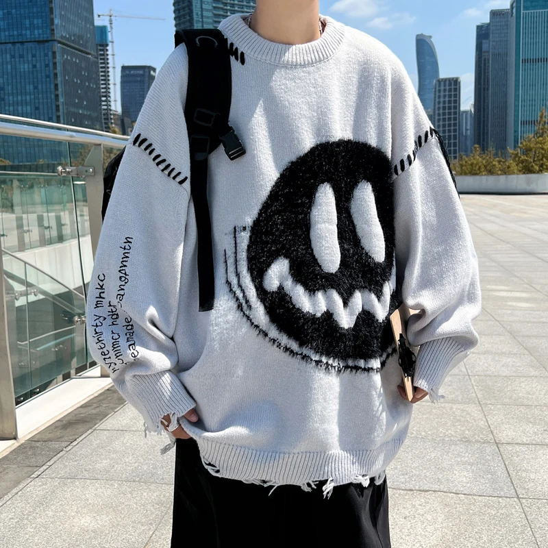 Oversized Flocking Knitwears Street Ins Autumn and Winter Loose Couple Pullover Warm Sweater Knit Y2k Harajuku Cut Sweaters
Oversized Flocking Knitwears Street Ins Autumn and Winter Loose Couple Pullover Warm Sweater Knit Y2k Harajuku Cut Sweaters