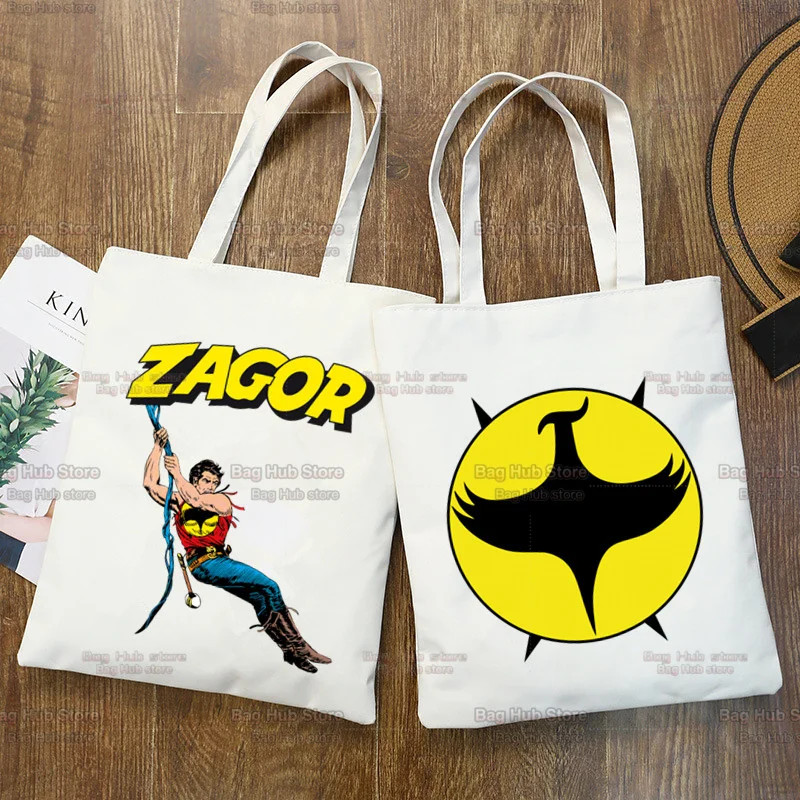 Zagor Print Canvas Shoulder Tote Bag for Women Handbags Eco Reusable Shopping Bag Vintage Fashion Ulzzang Bags
Zagor Print Canvas Shoulder Tote Bag for Women Handbags Eco Reusable Shopping Bag Vintage Fashion Ulzzang Bags