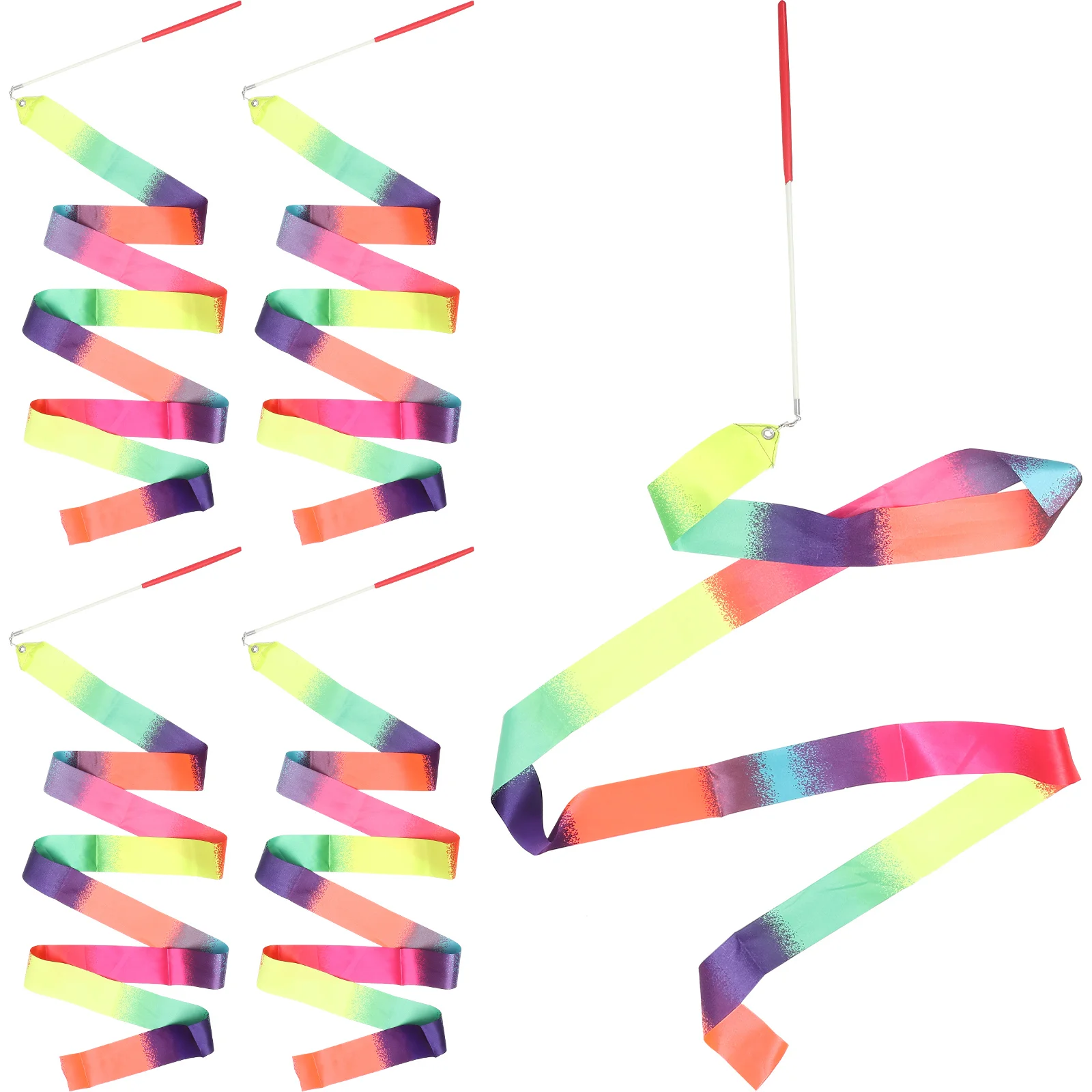 5 Pcs Gymnastics Belt Decorative Dancing Ribbons Performing Dance Streamer Fitness Rod
5 Pcs Gymnastics Belt Decorative Dancing Ribbons Performing Dance Streamer Fitness Rod