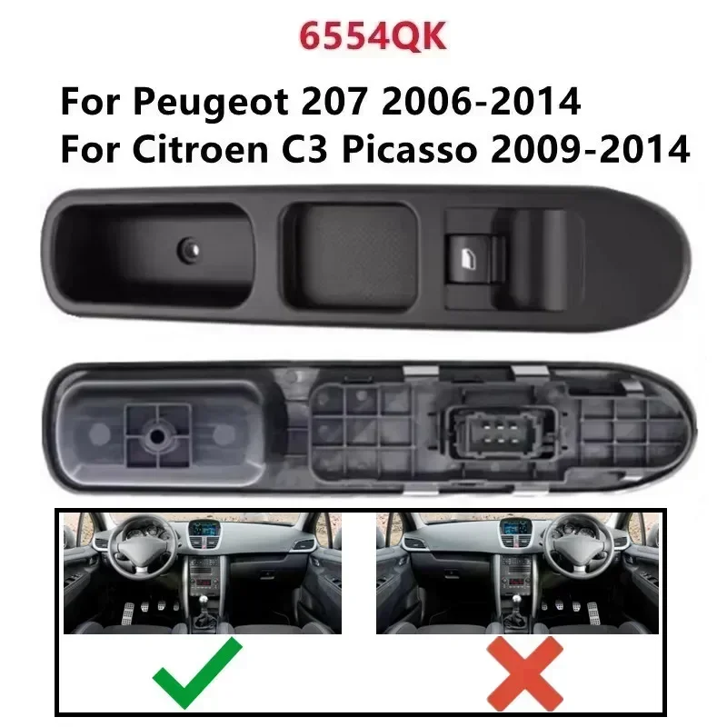Кнопка управления стеклоподъемником для Peugeot 207 2000-2014, 307, 407, 6554KT, 6554QC, 6490EH, 6490AJ, 6554QK, 6554QG, Citroen C3
Кнопка управления стеклоподъемником для Peugeot 207 2000-2014, 307, 407, 6554KT, 6554QC, 6490EH, 6490AJ, 6554QK, 6554QG, Citroen C3