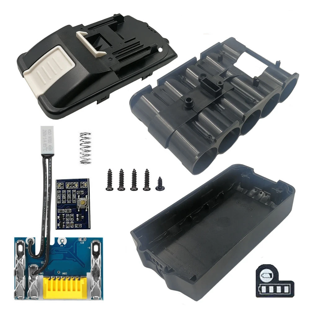 

BL1830 5 x 21700 -Ion Battery Case PCB Charging Protection Circuit Board Shell Box for 18V 3.0Ah 9.0Ah Housings