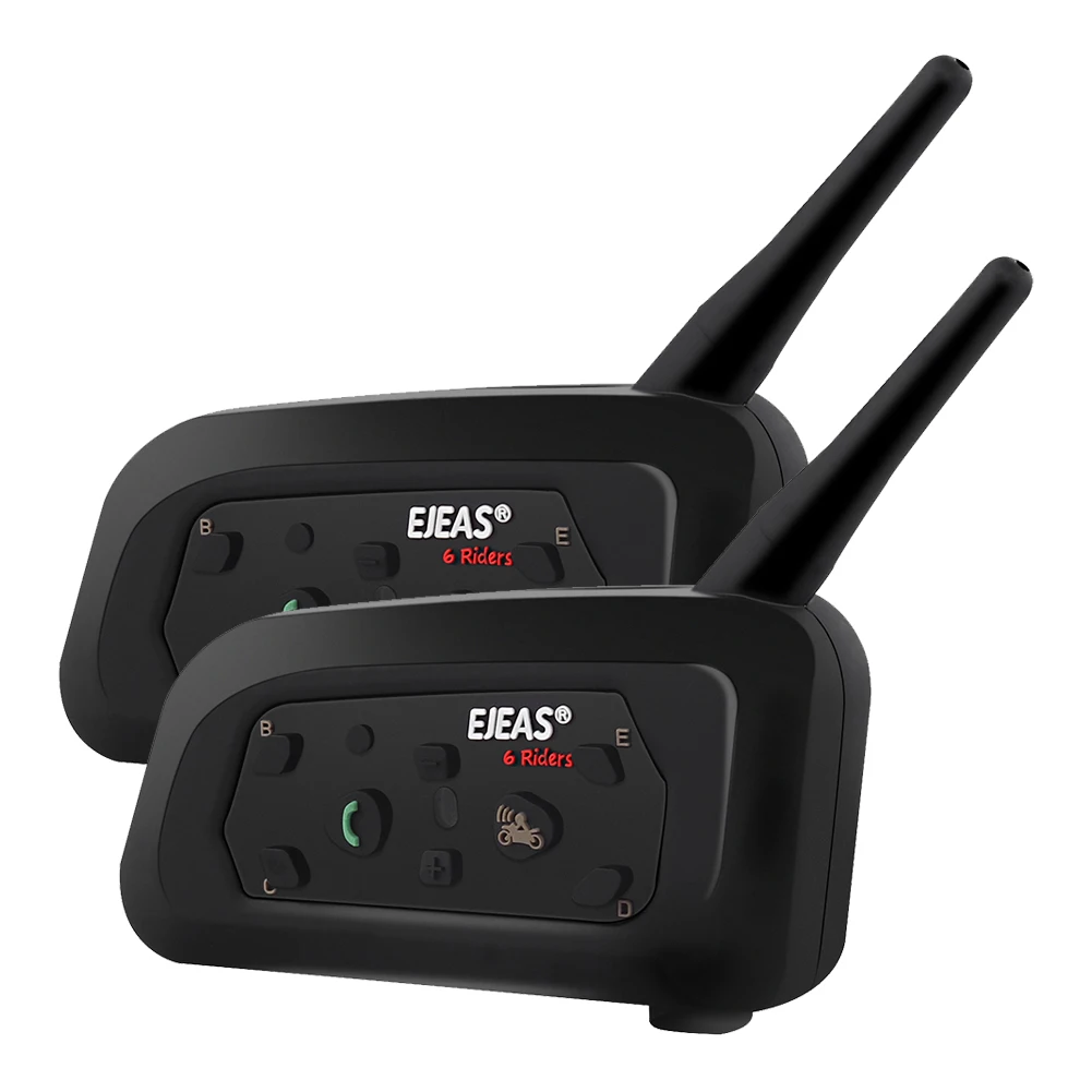 EJEAS V6 PRO Bluetooth Motorcycle Intercom Helmet Headset 6 Riders 1200m Communicator Interphone + Metal Splint
EJEAS V6 PRO Bluetooth Motorcycle Intercom Helmet Headset 6 Riders 1200m Communicator Interphone + Metal Splint