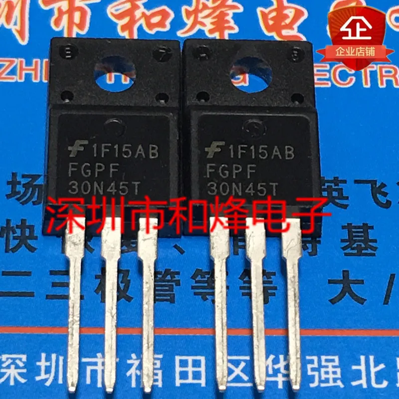 5 pieces FGPF30N45T TO-220F 450V 30A 
5 pieces FGPF30N45T TO-220F 450V 30A