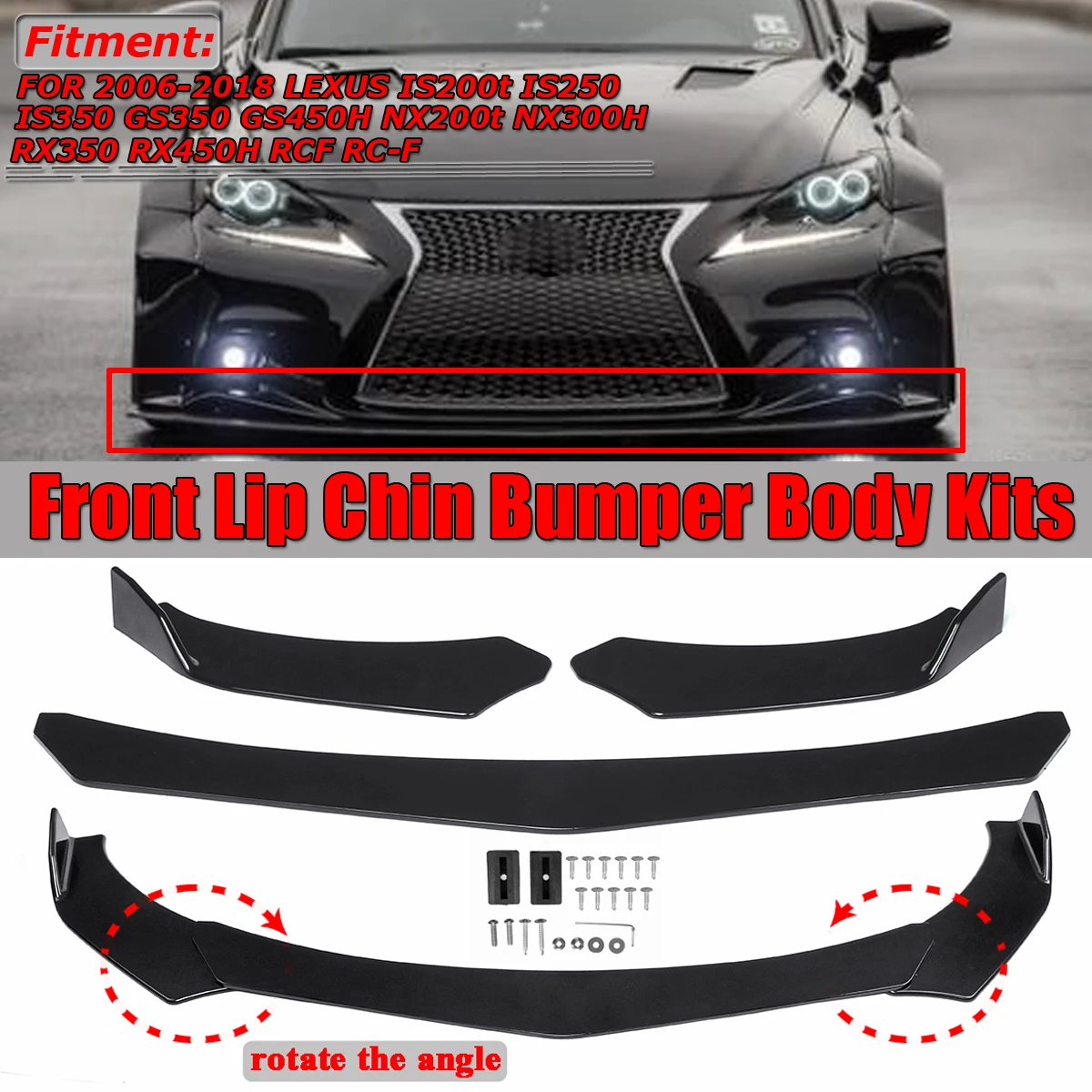 Detachable Car Front Bumper Splitter Lip Spoiler Body Kit Diffuser For SEAT LEON FR 5F 1M MK1 MK2 MK3 MK4 For SEAT For Ibiza 6J
Detachable Car Front Bumper Splitter Lip Spoiler Body Kit Diffuser For SEAT LEON FR 5F 1M MK1 MK2 MK3 MK4 For SEAT For Ibiza 6J