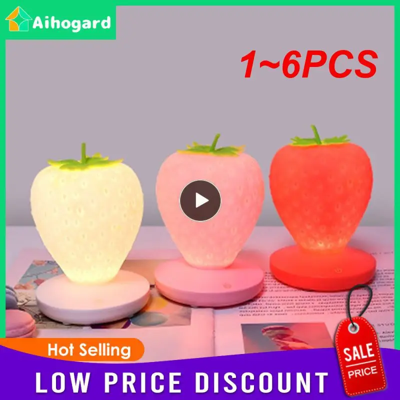 1~6PCS Kid Gift Atmosphere Lamp Night Light Strawberry Nightlight Romote USB Bedside Lamp Baby Children Bedroom Decoration
1~6PCS Kid Gift Atmosphere Lamp Night Light Strawberry Nightlight Romote USB Bedside Lamp Baby Children Bedroom Decoration
