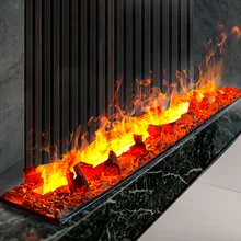 3D embedded Atomized Fireplace RGB Bar Villa Simulated Charcoal Flame Decoration Humidifier Electronic Fireplace Core