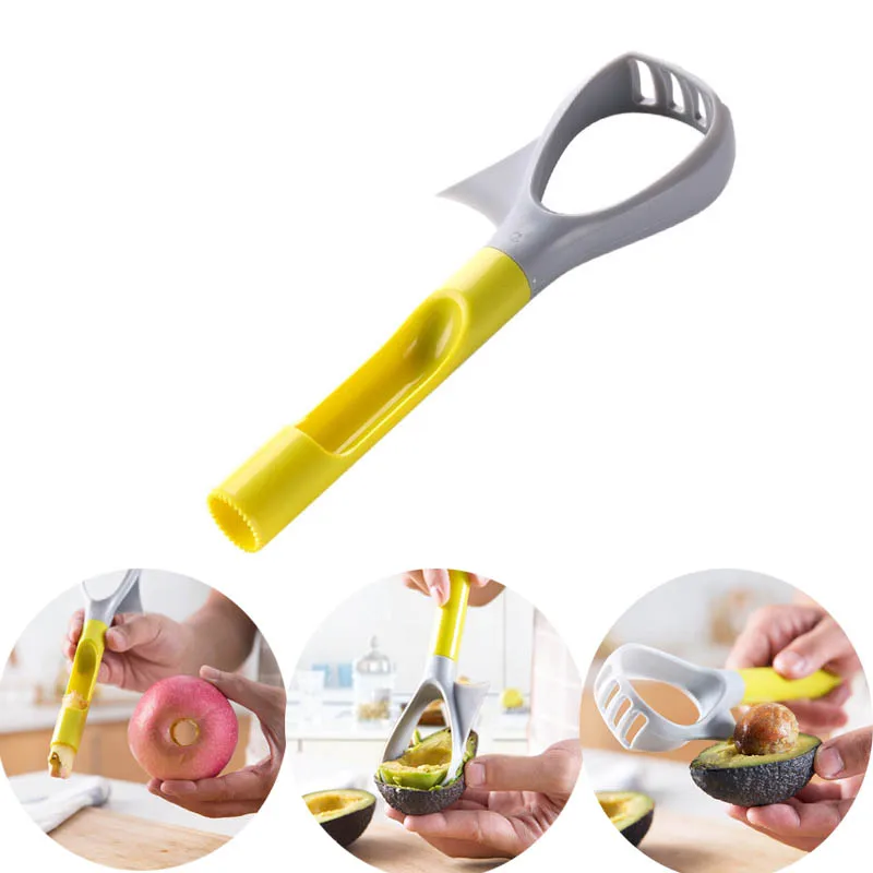 Multifunction Fruit Core Seed Remover Avocado Pear Apple Core Fruit Slicer Peeler Plastic Enucleator Kitchen Gadgets Tools 
Multifunction Fruit Core Seed Remover Avocado Pear Apple Core Fruit Slicer Peeler Plastic Enucleator Kitchen Gadgets Tools