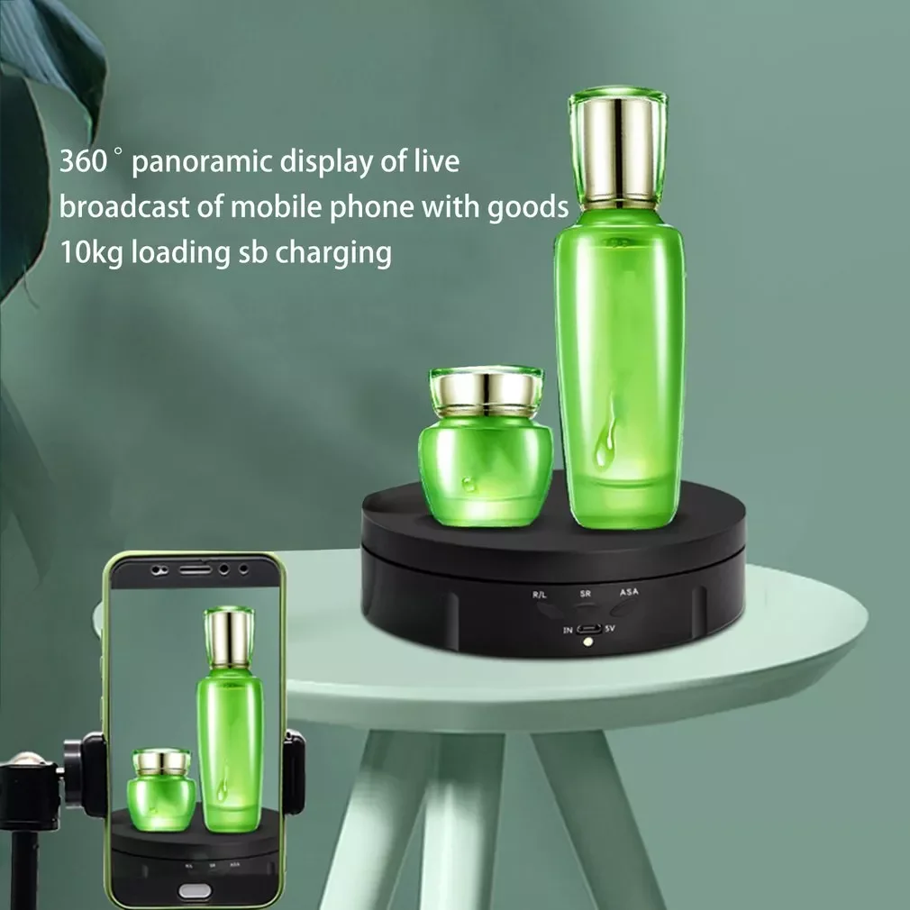 NEW2023 Charging Automatic Turntable Live Turntable Jewelry Rotating Table 360 Degree Rotate Panoramic Display Table
NEW2023 Charging Automatic Turntable Live Turntable Jewelry Rotating Table 360 Degree Rotate Panoramic Display Table