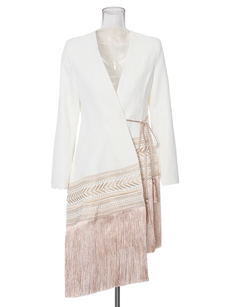 Sumuyoo 2022 Autumn Fashion Women Blazer Embroidered Jacquard Lace Irregular Tassels Blazer New
Sumuyoo 2022 Autumn Fashion Women Blazer Embroidered Jacquard Lace Irregular Tassels Blazer New