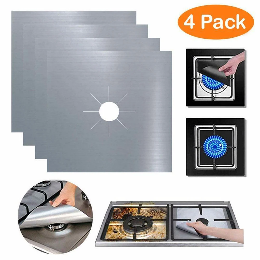 4Pcs Gas Range Protector Covers Reusable Burner Covers Kitchen Mat Protector Cleaning Pad Liner Cover Kitchen Accessories Tool
4Pcs Gas Range Protector Covers Reusable Burner Covers Kitchen Mat Protector Cleaning Pad Liner Cover Kitchen Accessories Tool