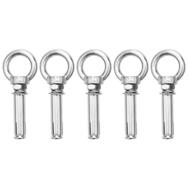 5Pcs M8 X 60Mm Expansion Bolt Anchor Bolt 304 Stainless Steel Ring Lifting Anchor Eye Bolt Expansion Eyebolt
5Pcs M8 X 60Mm Expansion Bolt Anchor Bolt 304 Stainless Steel Ring Lifting Anchor Eye Bolt Expansion Eyebolt