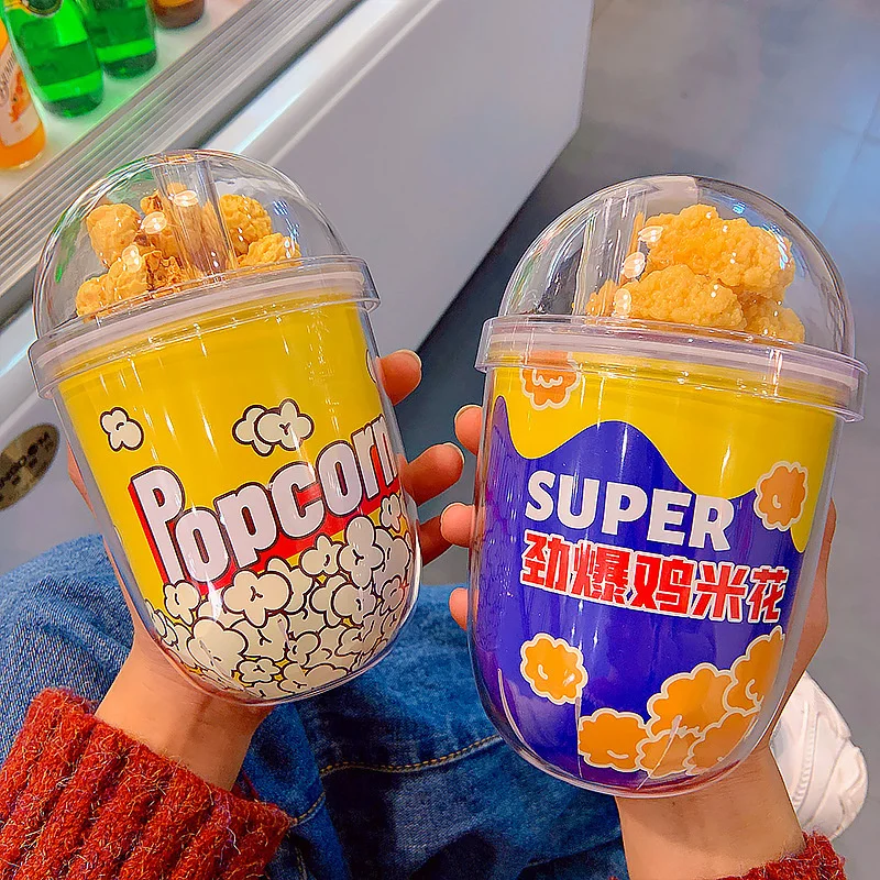 Kids Water Bottle Portable Children's Cups 350ML Capacity Creative Popcorn Bucket Shape Plastic Baby Feeding Cups Drink Cup S21
Kids Water Bottle Portable Children's Cups 350ML Capacity Creative Popcorn Bucket Shape Plastic Baby Feeding Cups Drink Cup S21