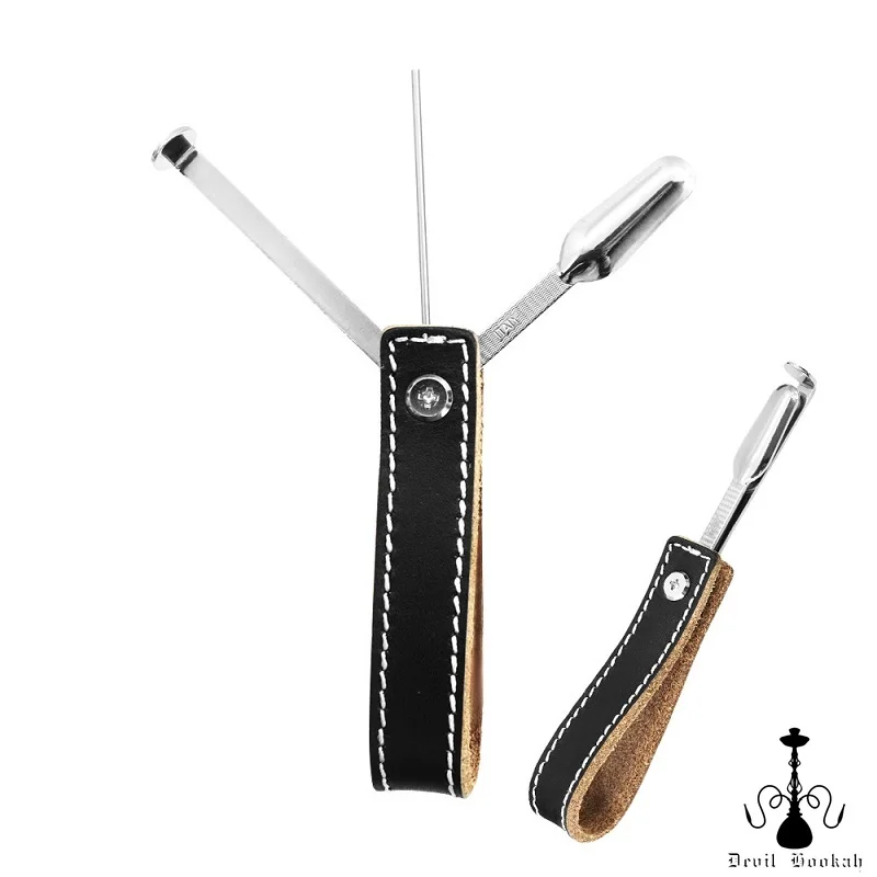 DEVIL HOOKAH Three-in-One Hookah Spoon Set Shashi Scraper with Belt Pipe Needle Set Pipe Cleaning Tools Hookah Accessories
DEVIL HOOKAH Three-in-One Hookah Spoon Set Shashi Scraper with Belt Pipe Needle Set Pipe Cleaning Tools Hookah Accessories