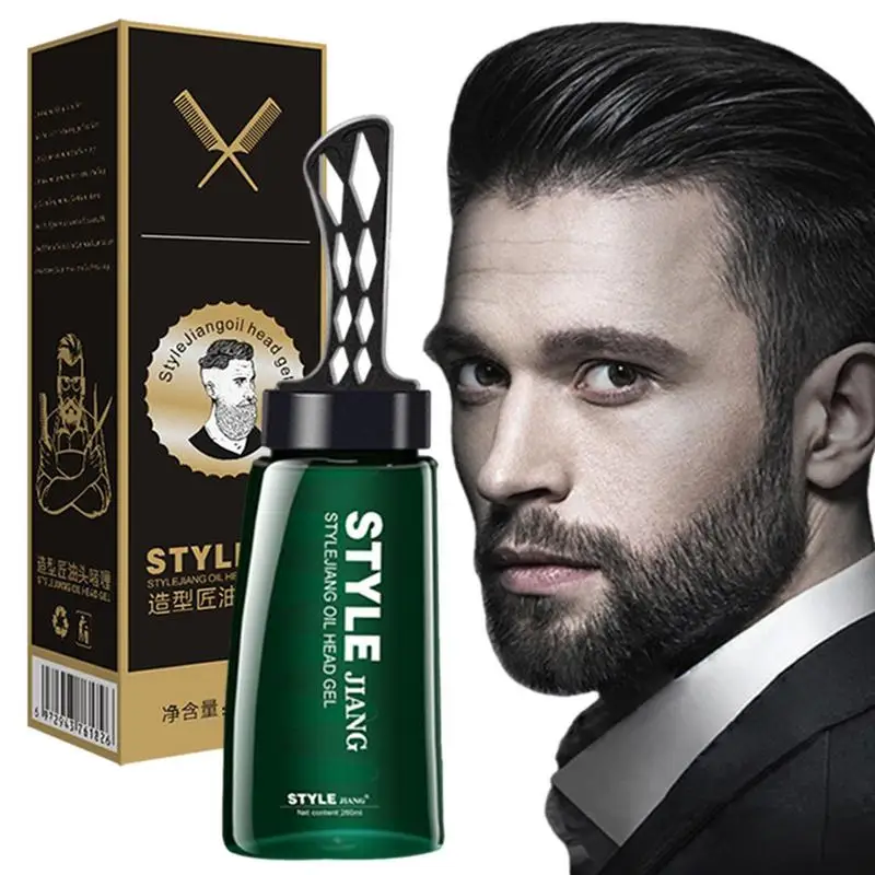 Men Hair Gel 2-in-1 Men Hair Styling Gel 260ml Hair Wax Strong Hold With Wide Tooth Comb Fast Build Hair Styling Oil Head
Men Hair Gel 2-in-1 Men Hair Styling Gel 260ml Hair Wax Strong Hold With Wide Tooth Comb Fast Build Hair Styling Oil Head