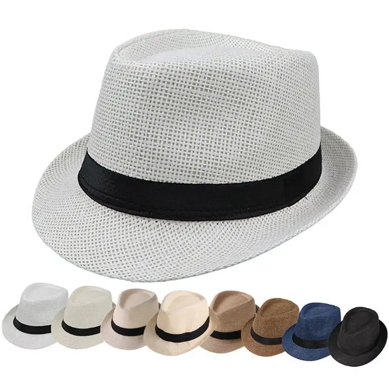 Trendy Unisex Fashion Summer Casual Fashion Beach for Sun Straw Panama Jazz Hat Cowboy Breathable Hat Sunproof Straw
Trendy Unisex Fashion Summer Casual Fashion Beach for Sun Straw Panama Jazz Hat Cowboy Breathable Hat Sunproof Straw
