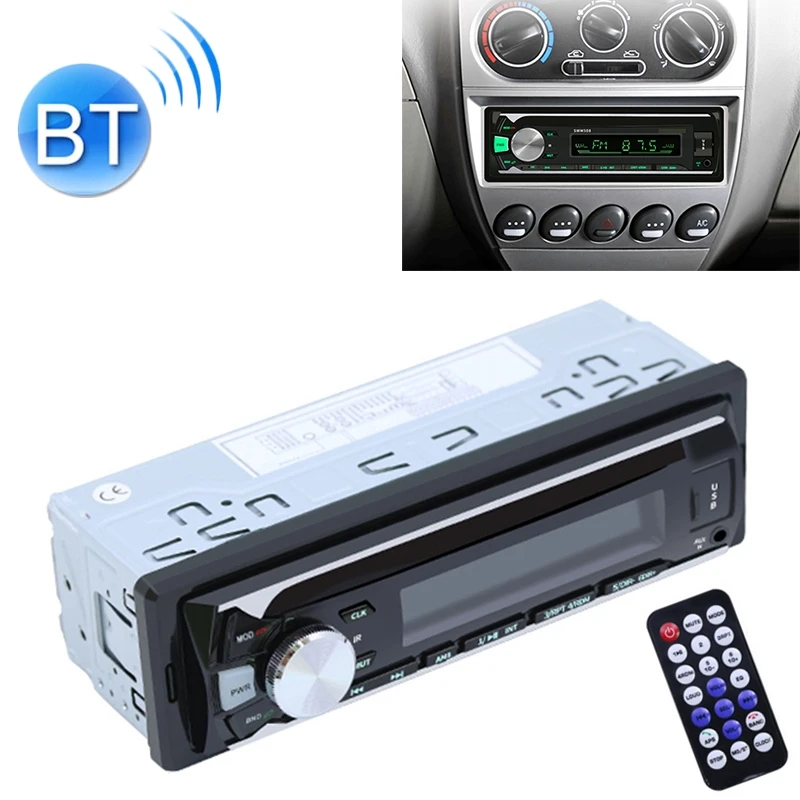 508BT 12V универсальный автомобильный радиоприемник MP3-плеер, поддержка FM и Bluetooth с пультом дистанционного управления
508BT 12V универсальный автомобильный радиоприемник MP3-плеер, поддержка FM и Bluetooth с пультом дистанционного управления