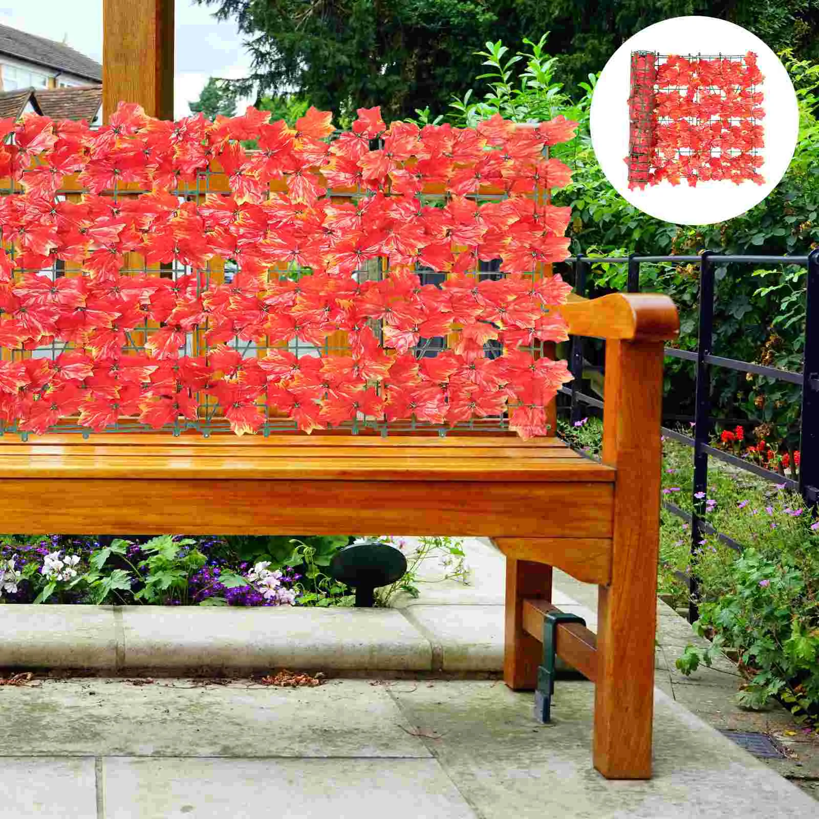 Artificial Plant Fence Maple Leaves Design Fake Leaf Privacy Screen Garden Decoration Plastic Decorative Plants Outdoors
Artificial Plant Fence Maple Leaves Design Fake Leaf Privacy Screen Garden Decoration Plastic Decorative Plants Outdoors