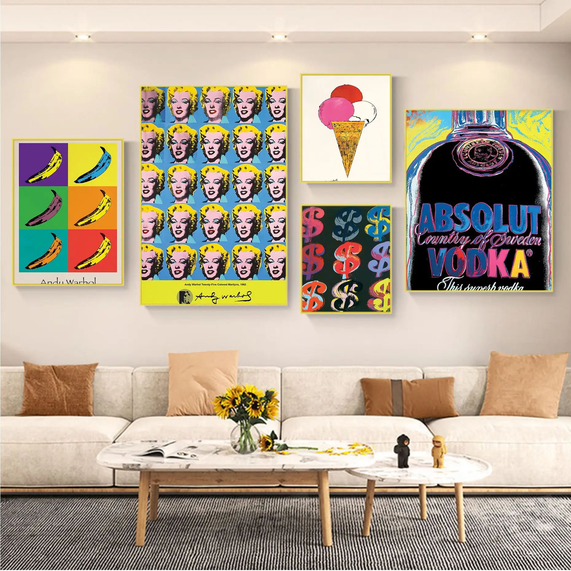 Famous Andy Warhol Marilyn Monroe Colorful DIY Sticky Poster Whitepaper Prints Posters Artwork Wall Decor
Famous Andy Warhol Marilyn Monroe Colorful DIY Sticky Poster Whitepaper Prints Posters Artwork Wall Decor