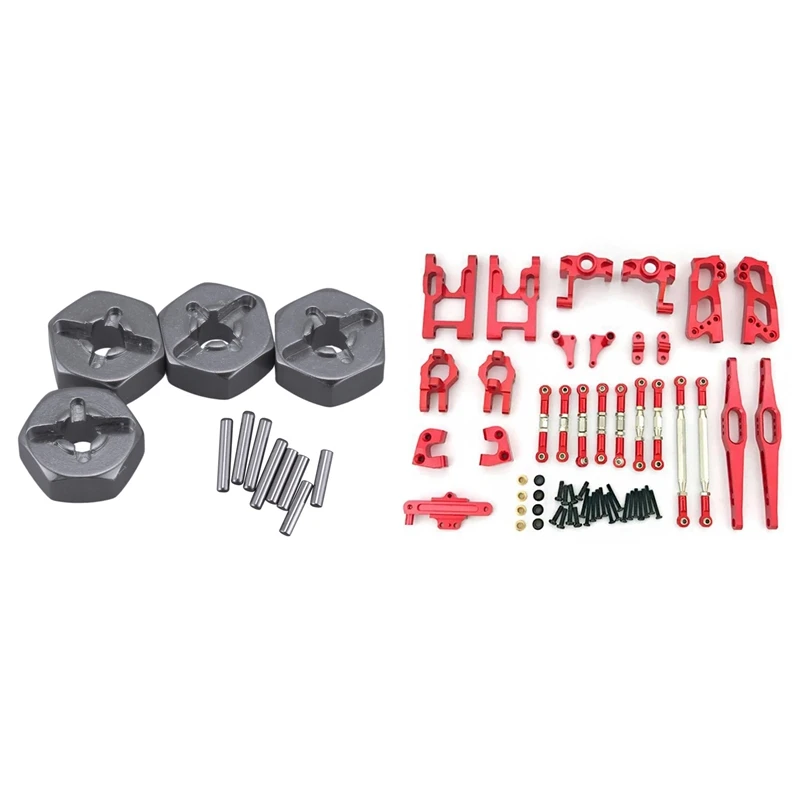 4Pcs Aluminum Alloy 12Mm Combiner Wheel Hub Hex Adapter & 1 Set 12428 12423 Upgrade Accessories Kit
4Pcs Aluminum Alloy 12Mm Combiner Wheel Hub Hex Adapter & 1 Set 12428 12423 Upgrade Accessories Kit