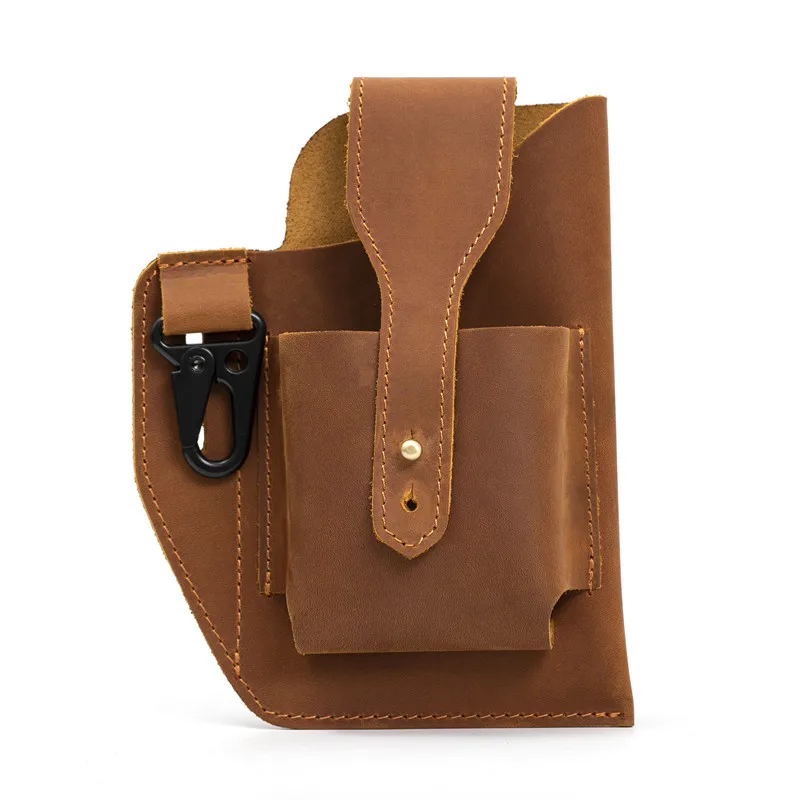 0773 Men'S Leather Small Belt Pack Cigarette Pack Mobile Phone Bag Vertical Hanging Bag Crazy Horse Leather Gun Holster Retro Ou
0773 Men'S Leather Small Belt Pack Cigarette Pack Mobile Phone Bag Vertical Hanging Bag Crazy Horse Leather Gun Holster Retro Ou