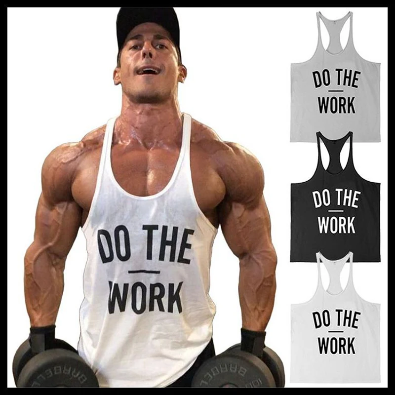 European Size Clothing Workout Vest Gyms Back Tank Top Men Bodybuilding Sleeveless DO THE WORK Muscle NEW
European Size Clothing Workout Vest Gyms Back Tank Top Men Bodybuilding Sleeveless DO THE WORK Muscle NEW