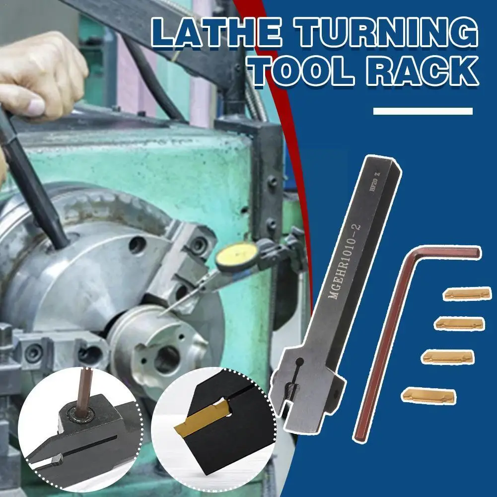 MGEHR1010-2 10mm Lathe Turning Tool Holder+4pcs/ MGMN200 Functional length Cut Grooving Gold 100mm Off Insert Coated S0A7
MGEHR1010-2 10mm Lathe Turning Tool Holder+4pcs/ MGMN200 Functional length Cut Grooving Gold 100mm Off Insert Coated S0A7