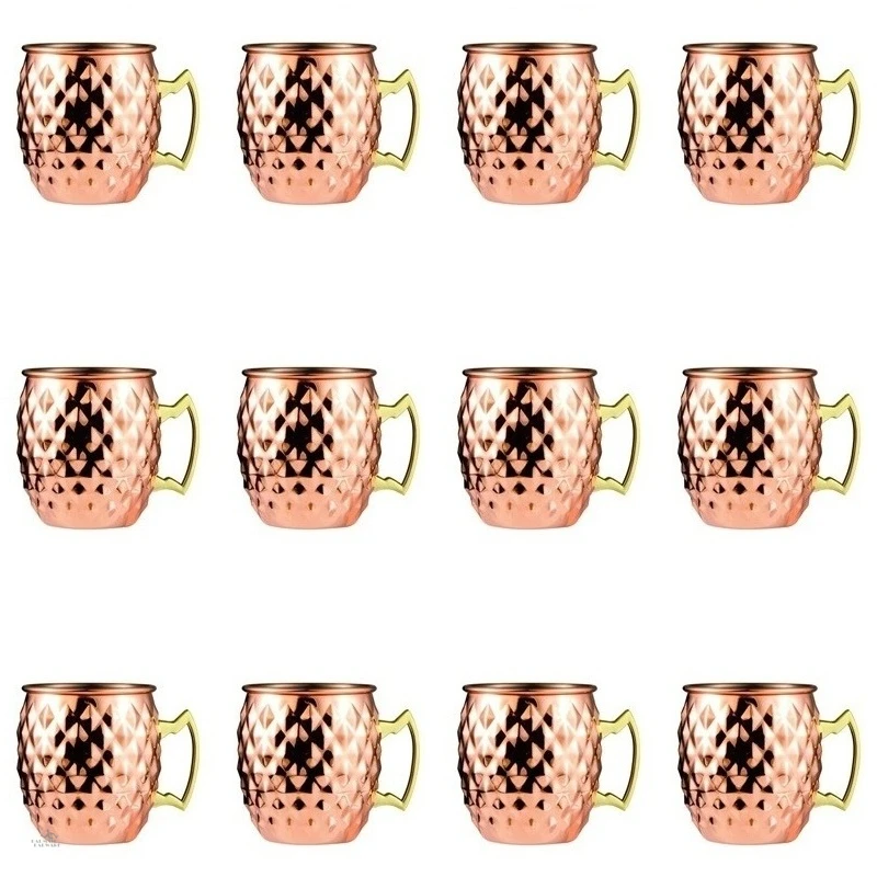 12pcs 550ml Net Moscow Mule Copper Mugs Metal Mug Cup Stainless Steel Beer Wine Coffee Cup Bar Tools
12pcs 550ml Net Moscow Mule Copper Mugs Metal Mug Cup Stainless Steel Beer Wine Coffee Cup Bar Tools