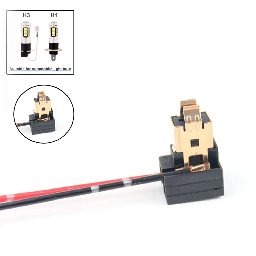 High Quality Durable Light Socket Harness Socket Wiring Harness Connector LED Headlight 2PCS Copper Core H1 H3
High Quality Durable Light Socket Harness Socket Wiring Harness Connector LED Headlight 2PCS Copper Core H1 H3