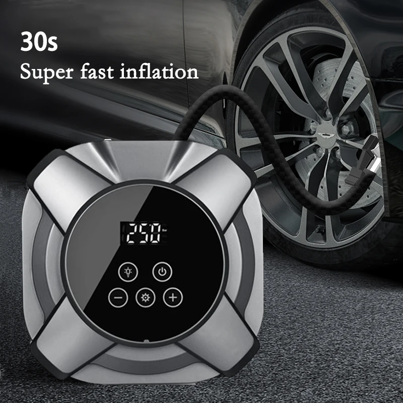 Mini Electric Car Air Compressor Portable Inflatable Pump 120W 12V Auto Air Pump 150PSI Tire Inflator Pumps self-test pressure l
Mini Electric Car Air Compressor Portable Inflatable Pump 120W 12V Auto Air Pump 150PSI Tire Inflator Pumps self-test pressure l