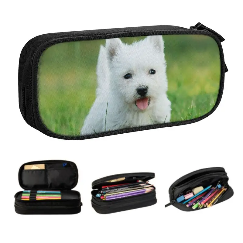 Customized West Highland White Terrier Puppy Cute Pencil Cases Girl Boy Large Capacity Westie Pencil Pouch School Supplies
Customized West Highland White Terrier Puppy Cute Pencil Cases Girl Boy Large Capacity Westie Pencil Pouch School Supplies