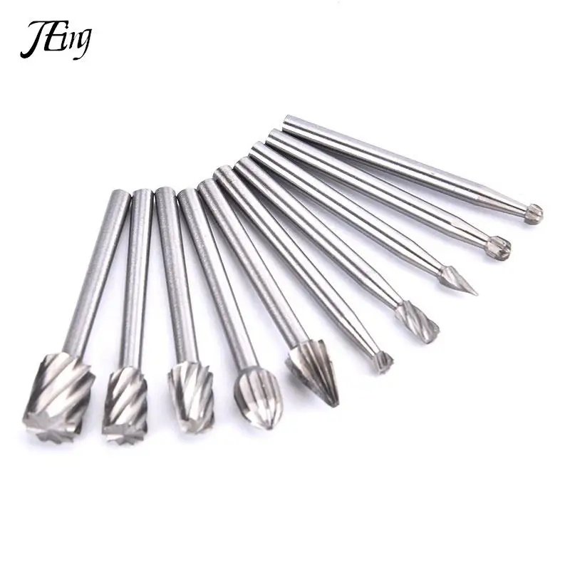 6/10pcs High Speed Wood Working Drill Bits Rotary Files Mini Round HSS Burr Set Wood Carving Rasp For Dremel Shank Burs Tools
6/10pcs High Speed Wood Working Drill Bits Rotary Files Mini Round HSS Burr Set Wood Carving Rasp For Dremel Shank Burs Tools