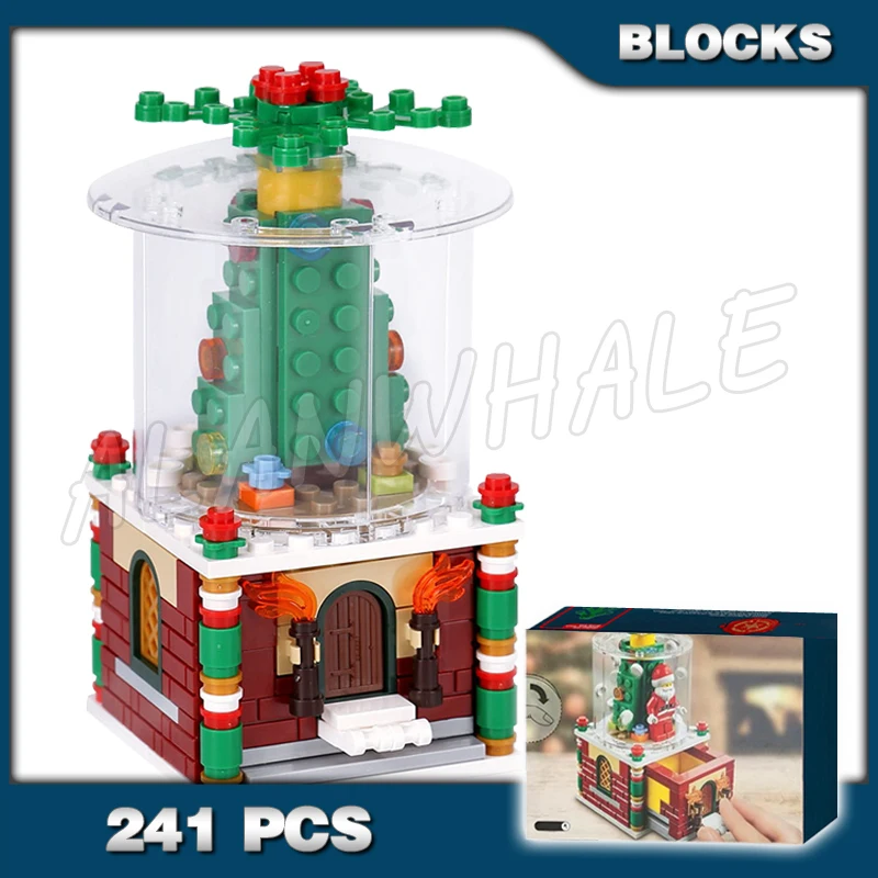 241pcs Christmas Carousel Winter Santa Snowglobe Tree Snowflakes Secret Drawer 36004 Building Blocks Set Compatible With Model
241pcs Christmas Carousel Winter Santa Snowglobe Tree Snowflakes Secret Drawer 36004 Building Blocks Set Compatible With Model
