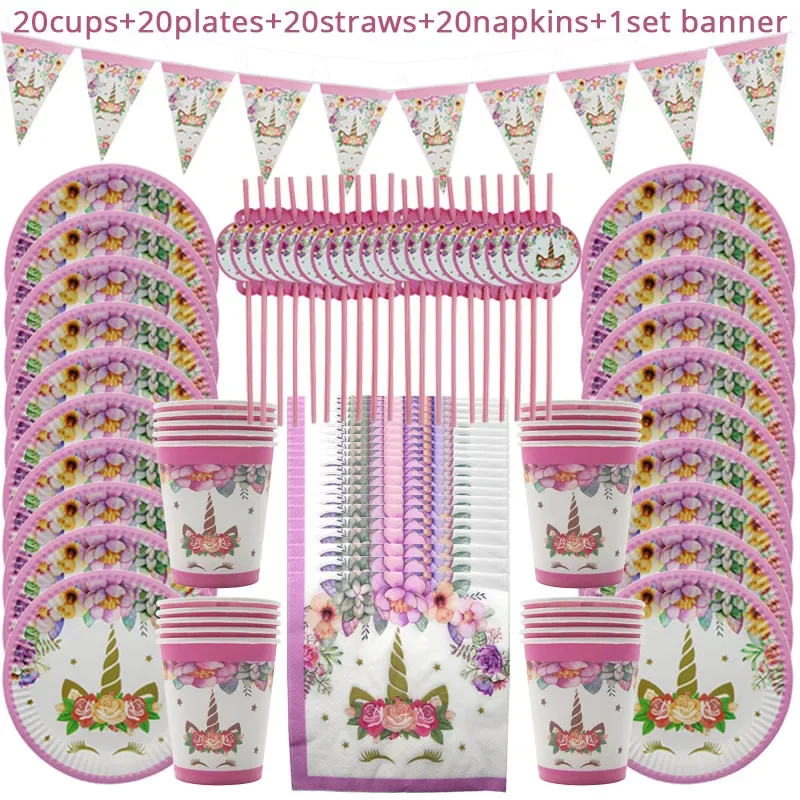 Unicorn Decoration Birthday Party Decor Kids Unicorn Disposable Tableware set Baby Shower Girl Birthday Party Supplies
Unicorn Decoration Birthday Party Decor Kids Unicorn Disposable Tableware set Baby Shower Girl Birthday Party Supplies