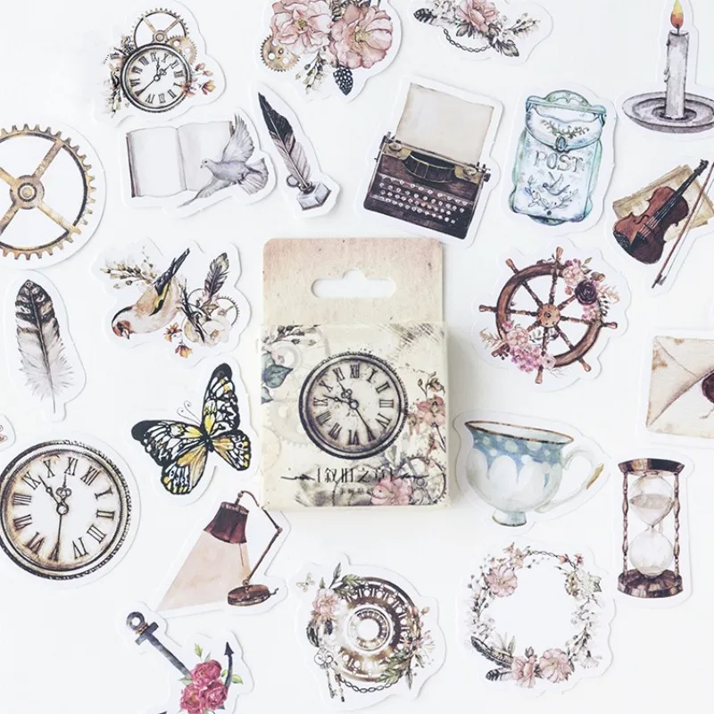 46Pcs Vintage Scrapbooking Decoration Stickers DIY Embellishments Journal Collage Card Diary Book Materials Envelope Sealing
46Pcs Vintage Scrapbooking Decoration Stickers DIY Embellishments Journal Collage Card Diary Book Materials Envelope Sealing