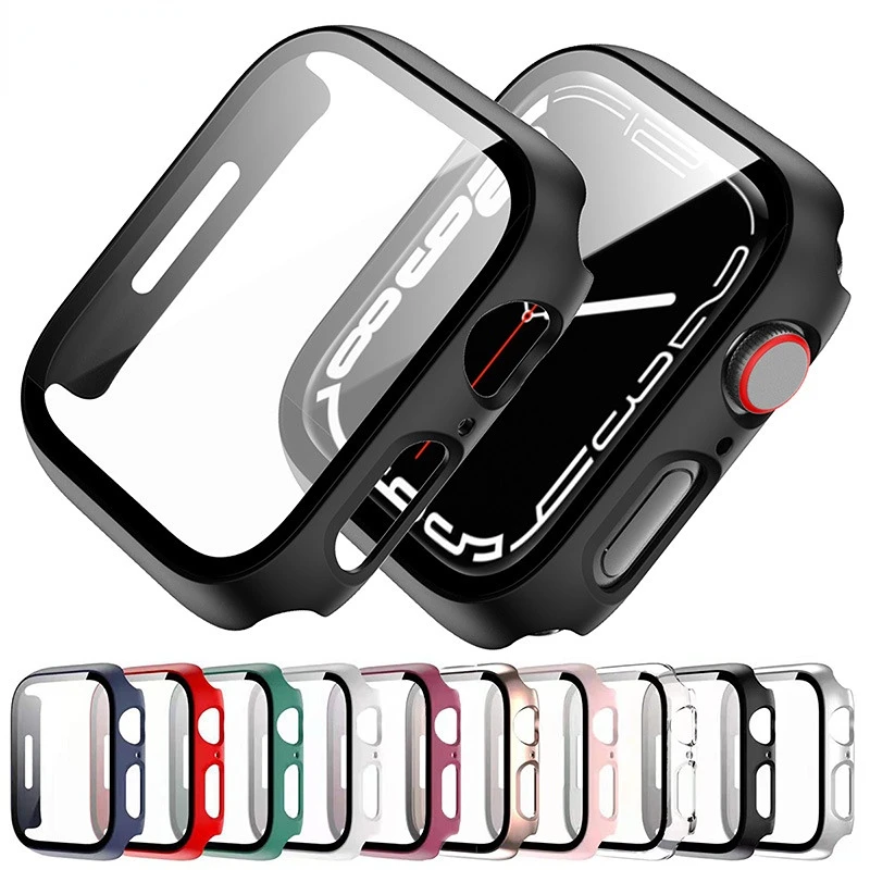 Glass+Cover For Apple Watch case 8 7 6 SE 5 3 iWatch Accessorie Screen Protector Apple watch serie 44mm 40mm 41mm 45mm 42mm 38mm
Glass+Cover For Apple Watch case 8 7 6 SE 5 3 iWatch Accessorie Screen Protector Apple watch serie 44mm 40mm 41mm 45mm 42mm 38mm