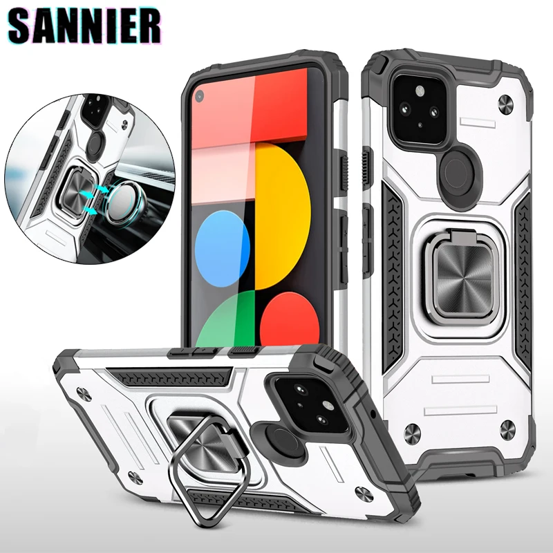 SANNIER Shockproof Phone Case For Google Pixel 5 5A 4A 5G Armor Magnetic Metal Car Holder Case Stand Protection Cellphone capa
SANNIER Shockproof Phone Case For Google Pixel 5 5A 4A 5G Armor Magnetic Metal Car Holder Case Stand Protection Cellphone capa