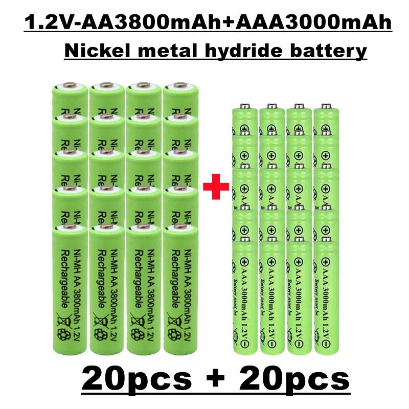 Аккумуляторы AA + AAA 1,2 В, 3800 мАч/3000 мАч, Nimh, для игрушек, б/у и т. д., стандартные для продажи
Аккумуляторы AA + AAA 1,2 В, 3800 мАч/3000 мАч, Nimh, для игрушек, б/у и т. д., стандартные для продажи