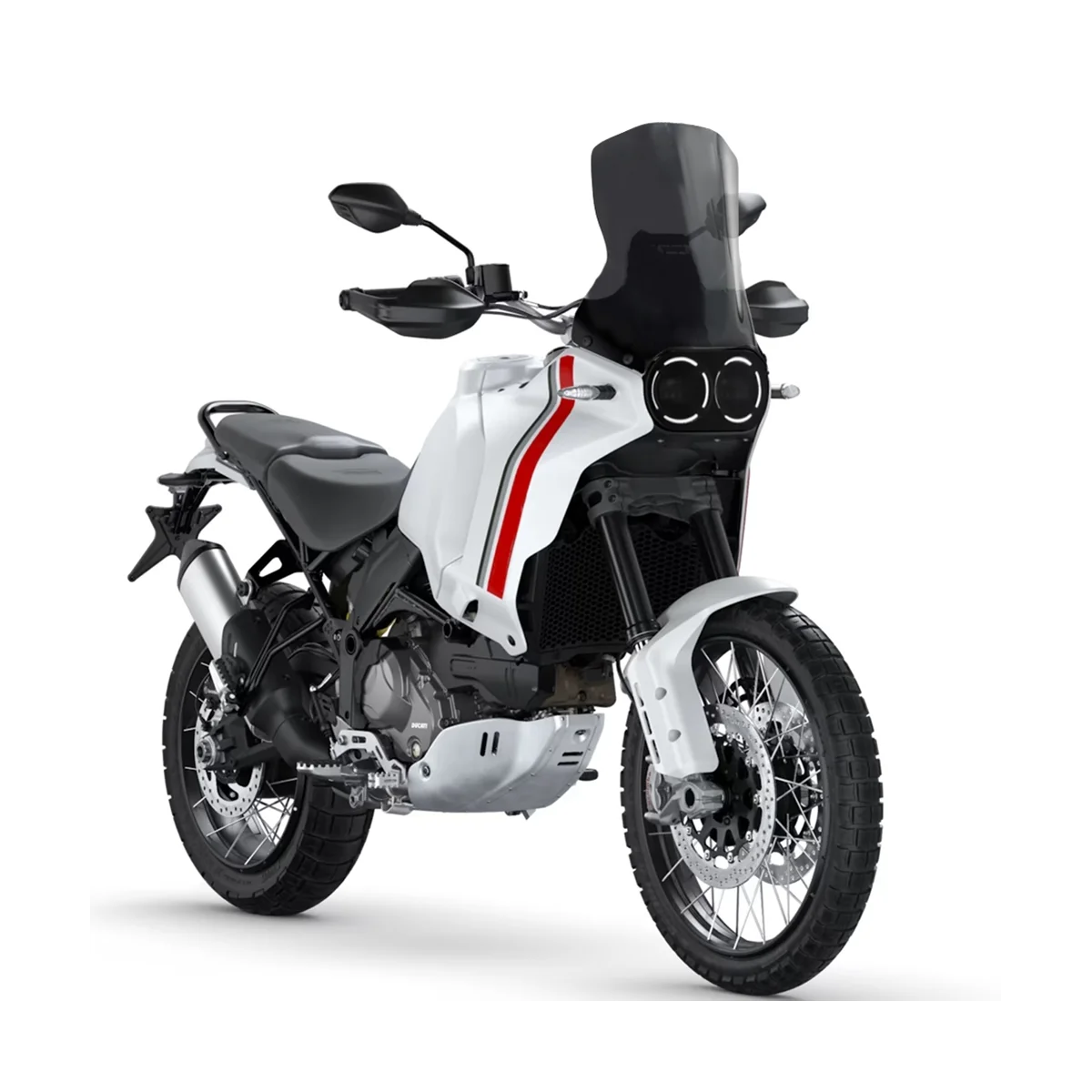 

Ветрозащитный козырек для мотоспорта, дефлектор ветрового стекла для Ducati Desert TX Desert X 2022 2023 (серый)