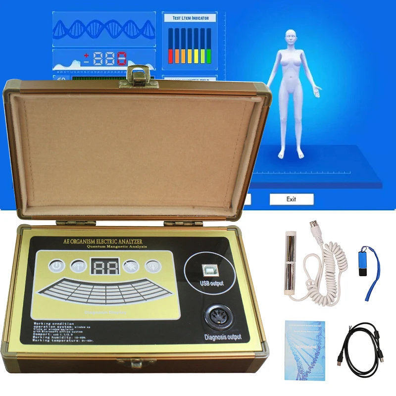 Portable Quantum Resonance Magnetic Body Health Analyzer Detector For Sub-Health Test Full Body Analysis Multilingual Choose
Portable Quantum Resonance Magnetic Body Health Analyzer Detector For Sub-Health Test Full Body Analysis Multilingual Choose
