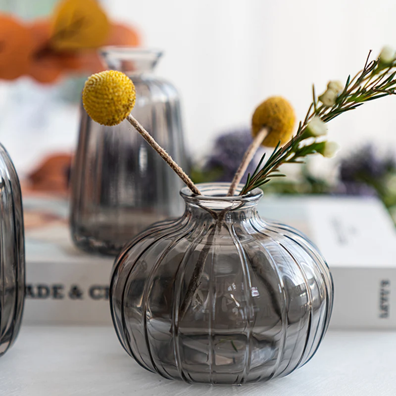 Japanese Ins Crystal Transparent Vase Pumpkin Mini Glass Flower Arranger Hydroponics Living Room Decoration Set Desktop Pot
Japanese Ins Crystal Transparent Vase Pumpkin Mini Glass Flower Arranger Hydroponics Living Room Decoration Set Desktop Pot