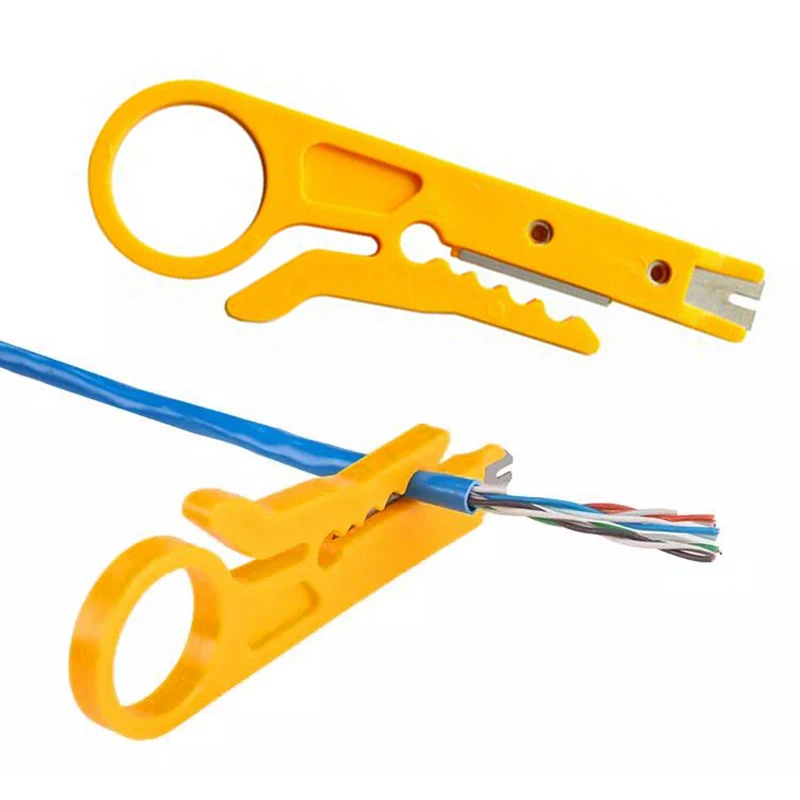 

1PC Mini Pocket Portable Wire Stripper Knife Crimper Pliers Crimping Tool Cable Stripping Wire Cutter Crimpatrice Tool Parts