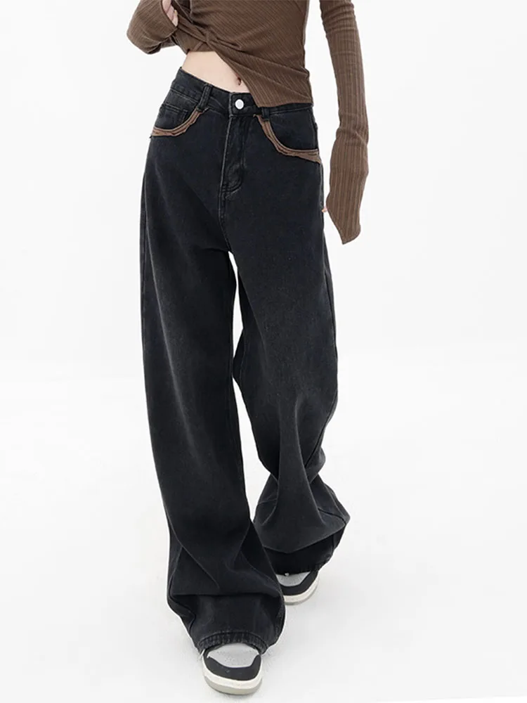 2022 Autumn New Wide Leg Denim Pants Baggy Women Korean Fashion Oversize High Waist Black Jeans Streetwear Loose Trousers Tide
2022 Autumn New Wide Leg Denim Pants Baggy Women Korean Fashion Oversize High Waist Black Jeans Streetwear Loose Trousers Tide